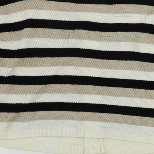 EVIE        Womens Beige Striped  Cardigan Jumper Size 12