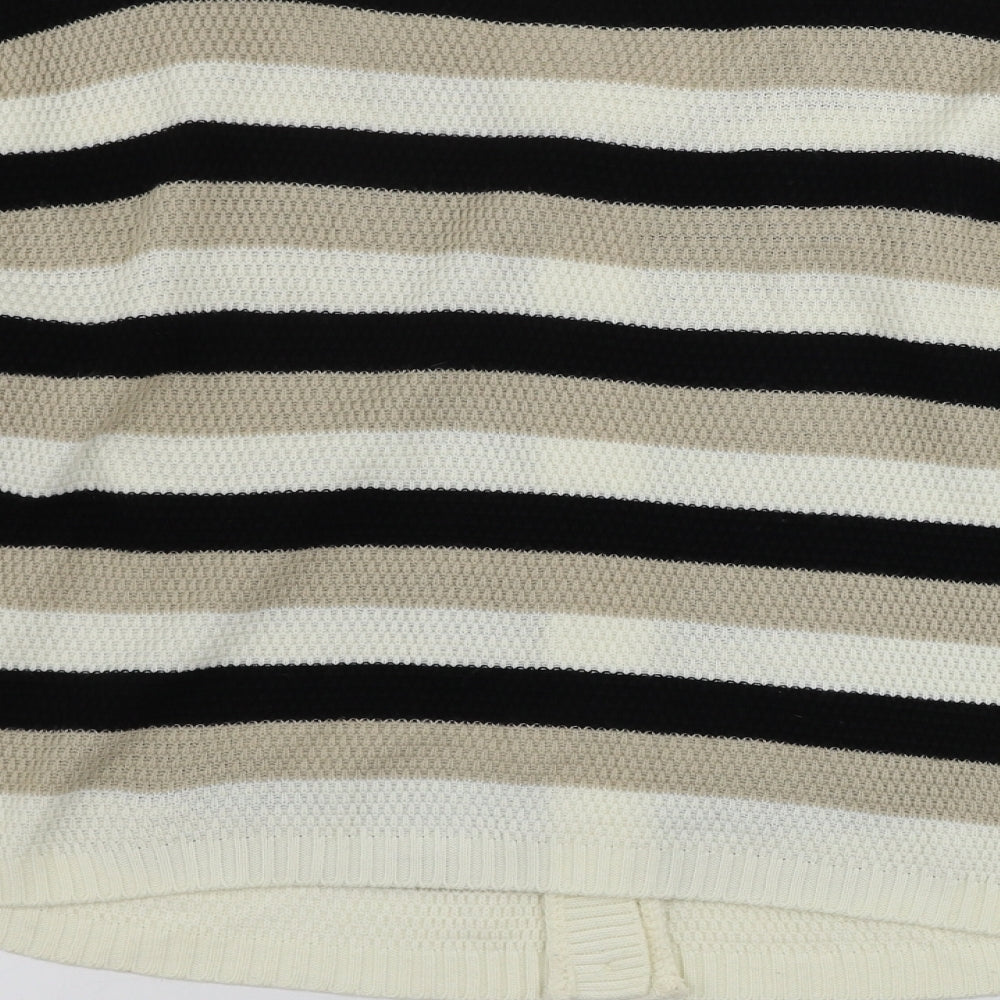 EVIE        Womens Beige Striped  Cardigan Jumper Size 12