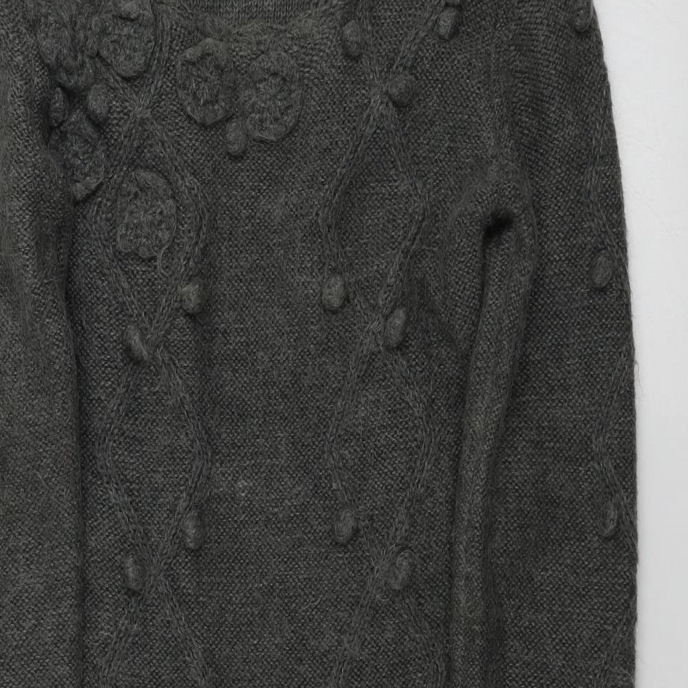 H&M  Womens Grey   Jumper Dress  Size 8