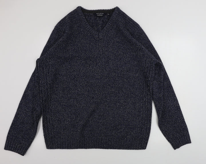 Kensington Mens Blue Pullover Jumper Size 2XL