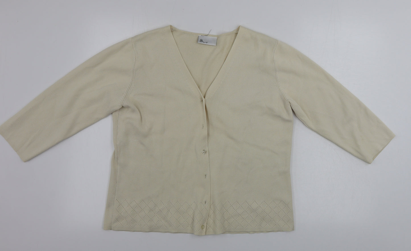 BHS  Womens Beige   Cardigan Jumper Size 16