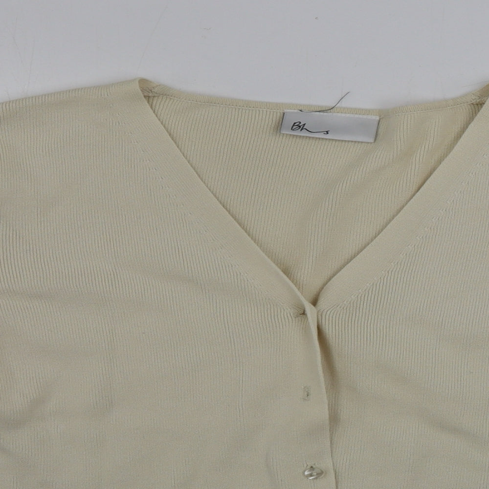 BHS  Womens Beige   Cardigan Jumper Size 16