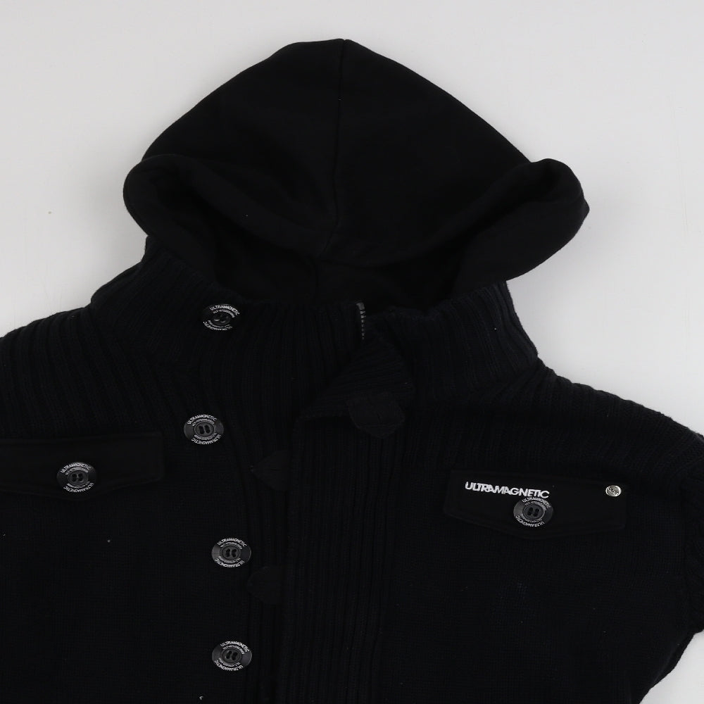 Ultra Magnetic  Mens Black   Jacket Coatigan Size M