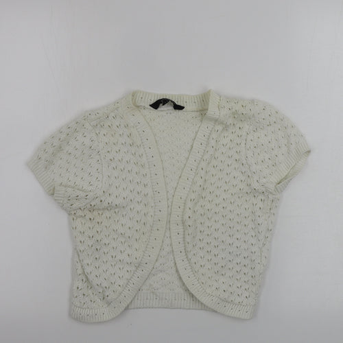 New Look  Womens White   Cardigan Jumper Size 12