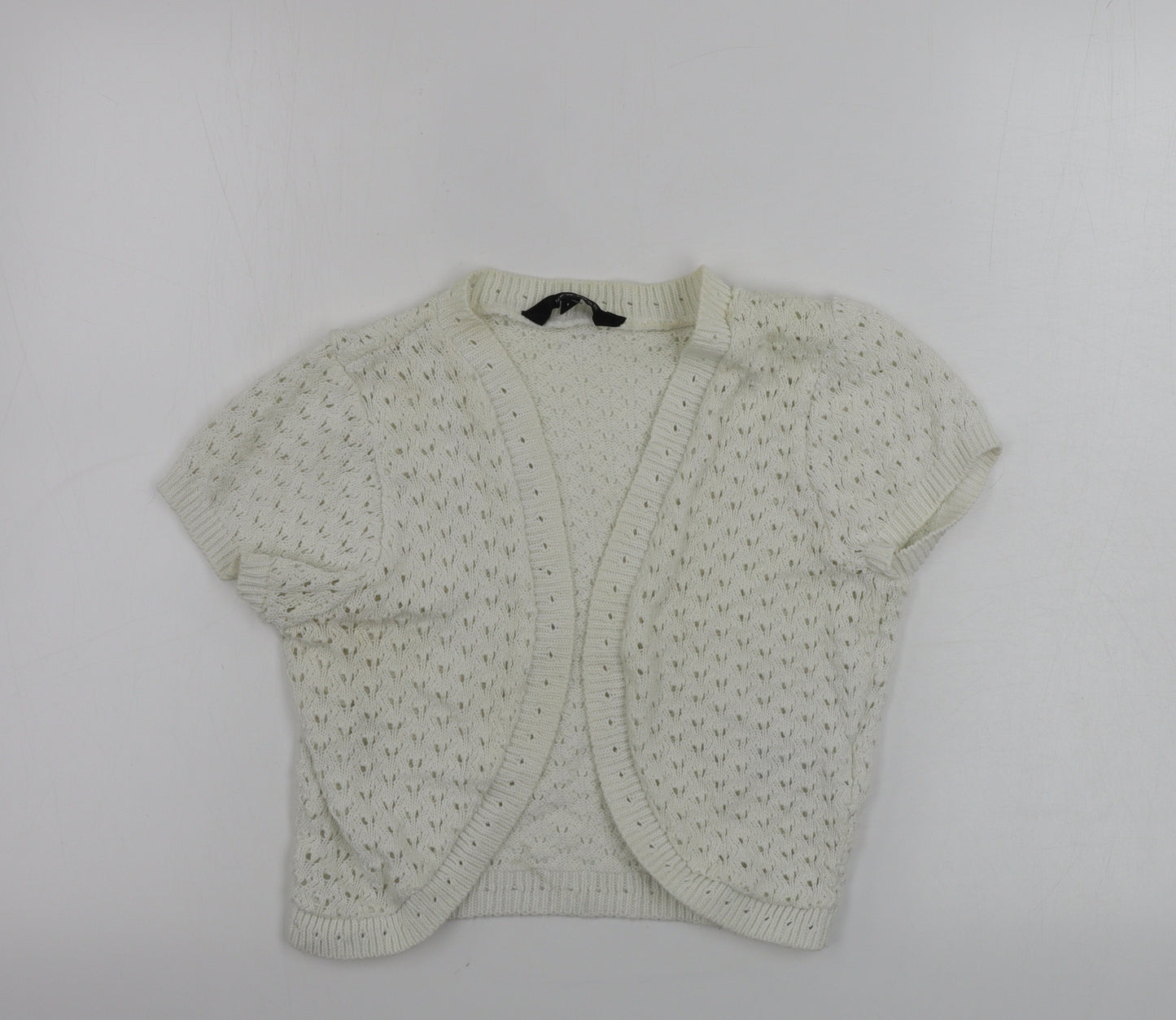 New Look  Womens White   Cardigan Jumper Size 12