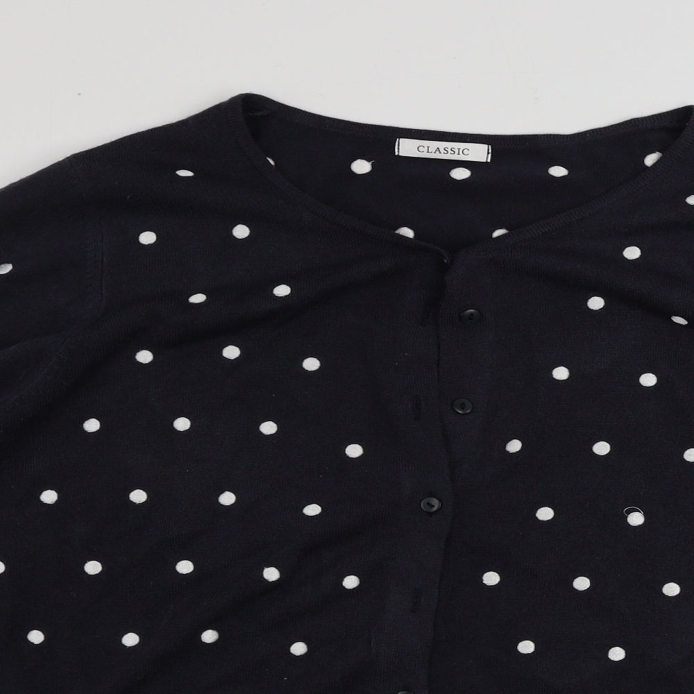 Marks and Spencer  Womens Grey Polka Dot  Cardigan Jumper Size 22