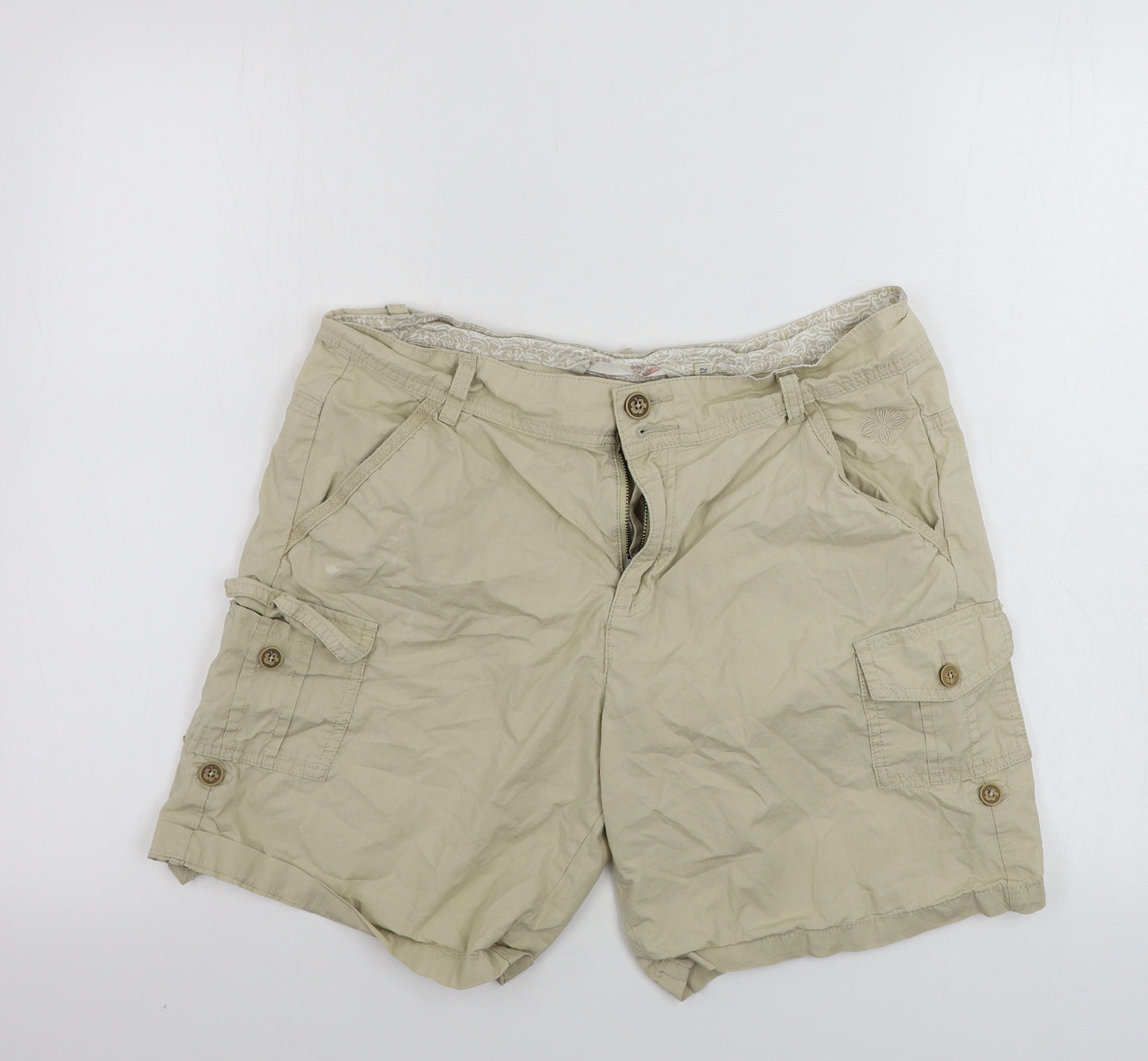 MANTARAY     Womens Beige   Chino Shorts Size 12