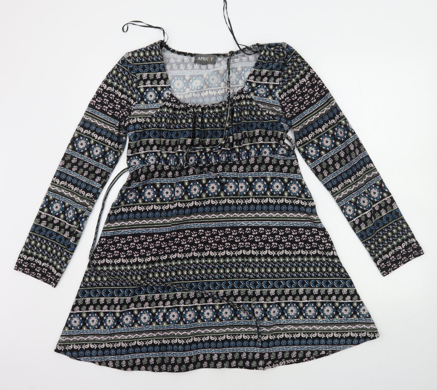 Apricot Womens Black Geometric  Jumper Dress  Size 14
