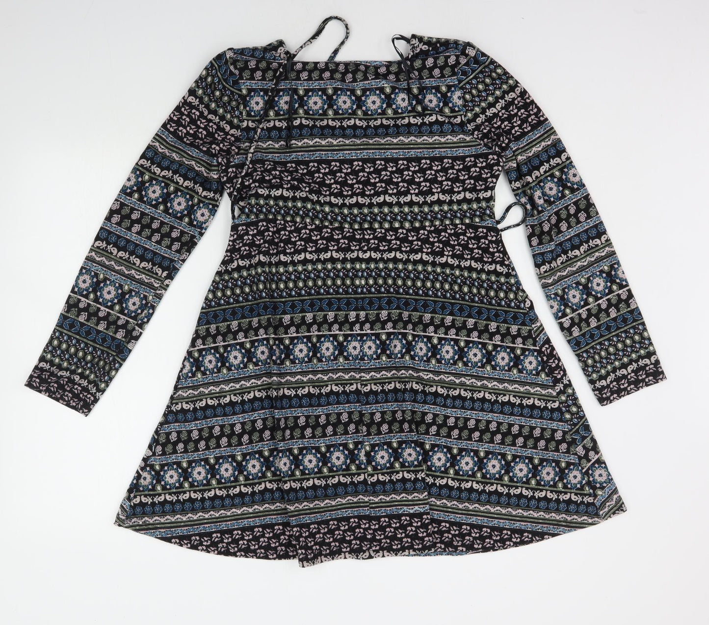 Apricot Womens Black Geometric  Jumper Dress  Size 14