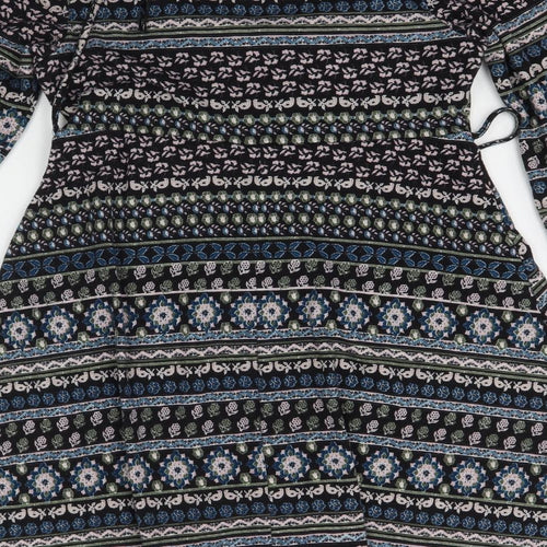 Apricot Womens Black Geometric  Jumper Dress  Size 14