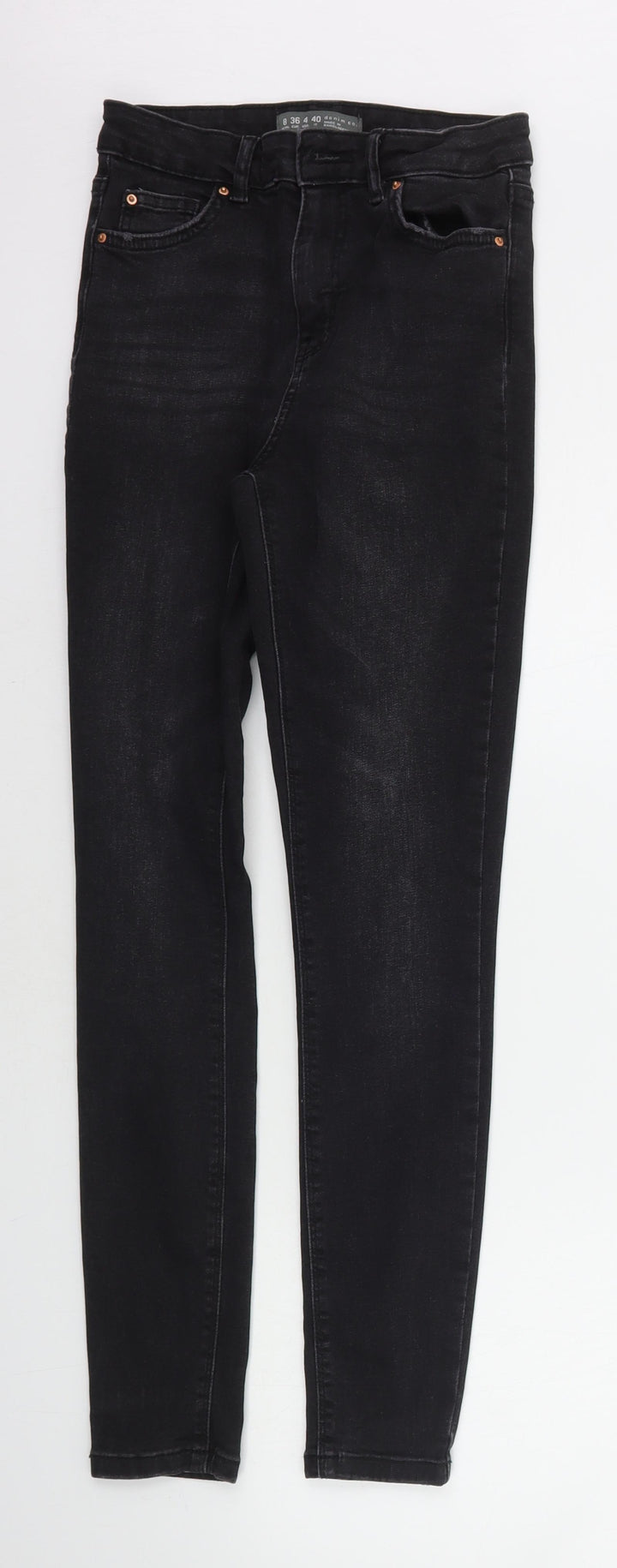 Denim & Co. Womens Grey Skinny Jeans Size 8 L26 in