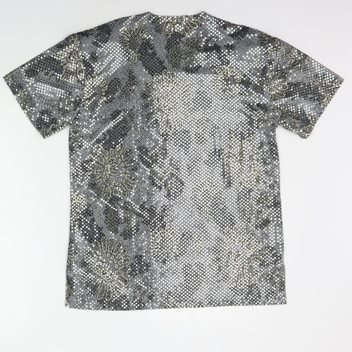 LA Bass Womens Grey   Basic T-Shirt Size M