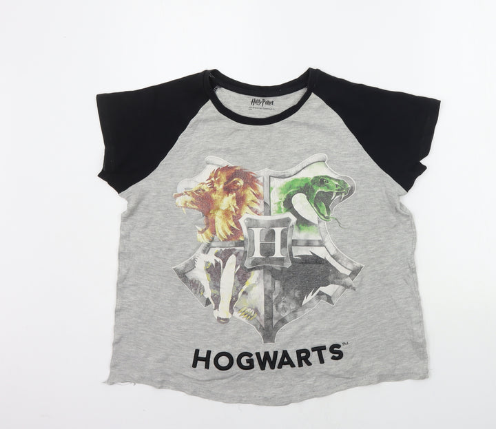 George Boys Grey Solid Pyjama Top Size 12-13 Years - HARRY POTTER