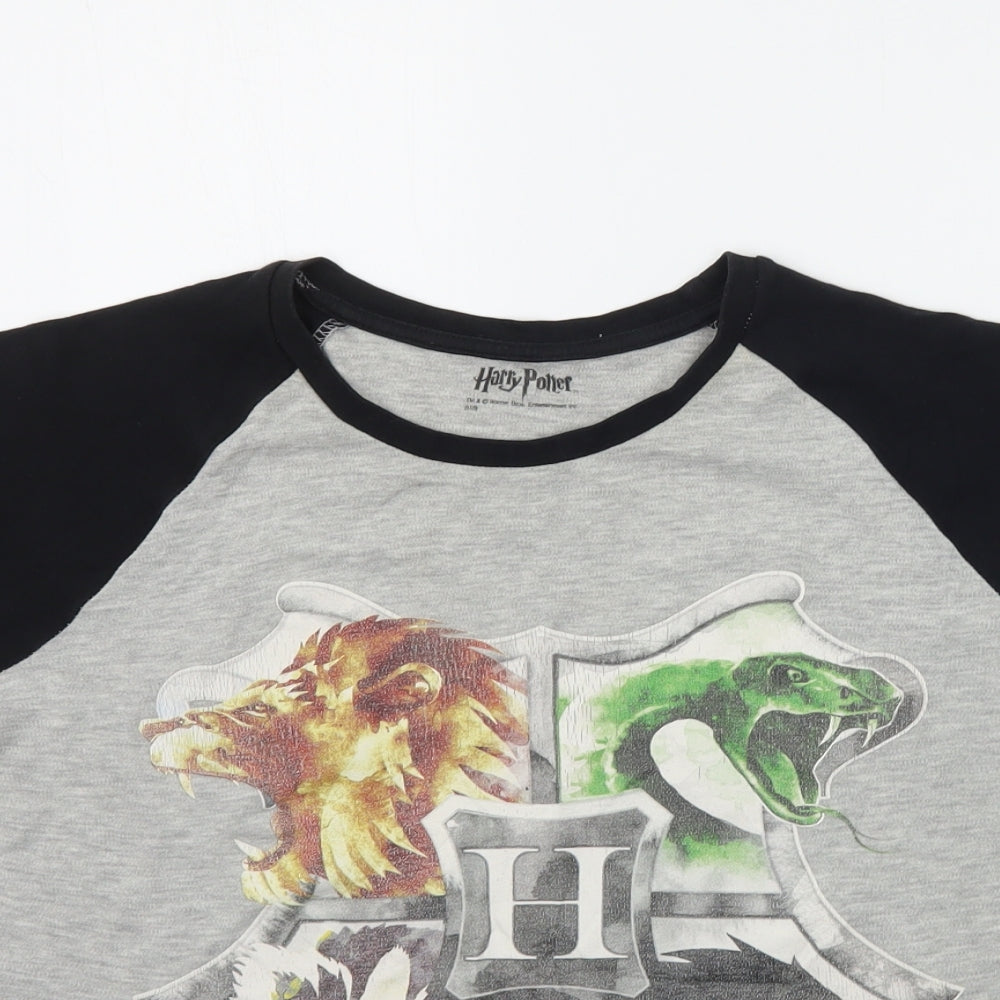 George Boys Grey Solid   Pyjama Top Size 12-13 Years  - HARRY POTTER