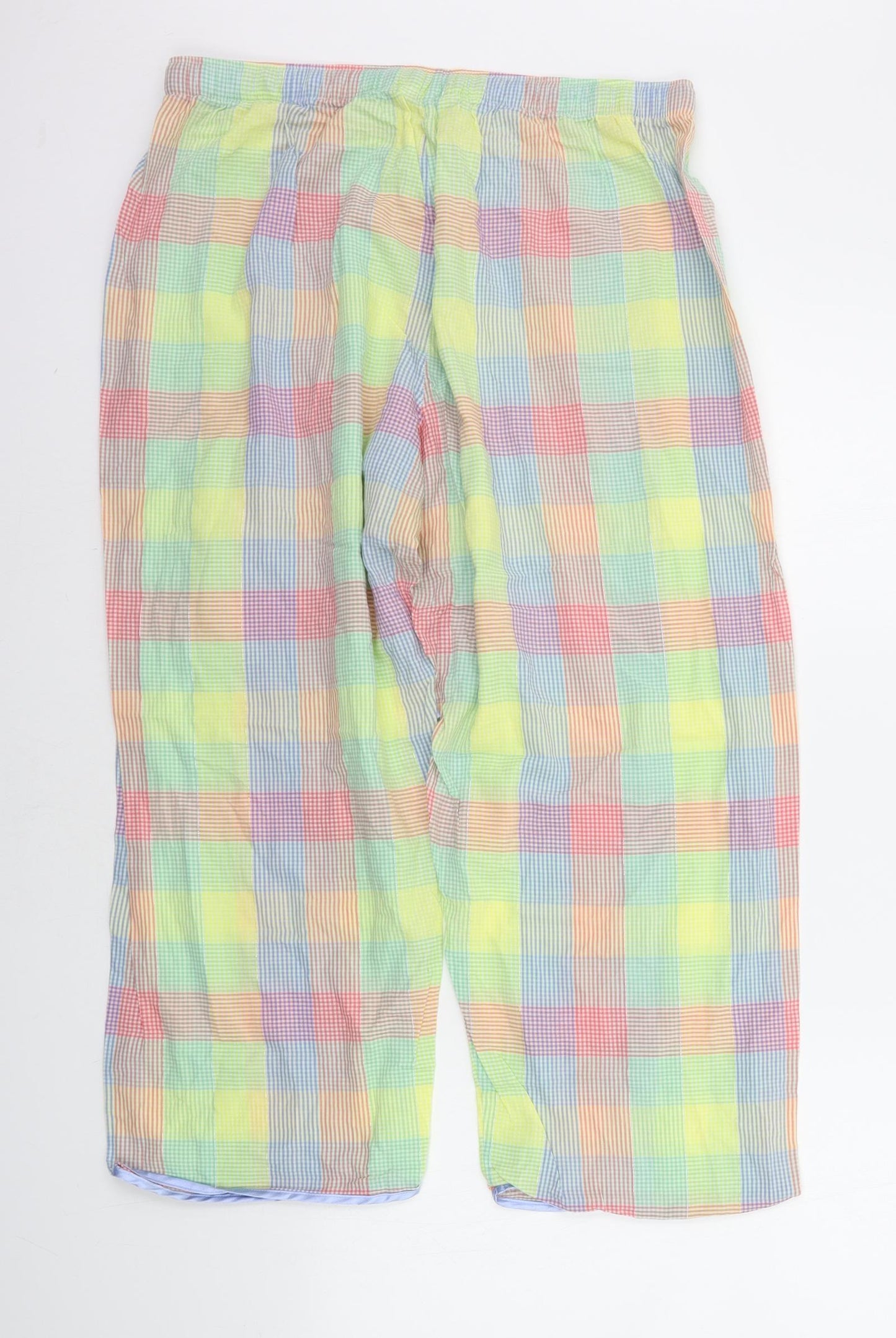 Cyberjammies Womens Yellow Check  Top Pyjama Pants Size 16