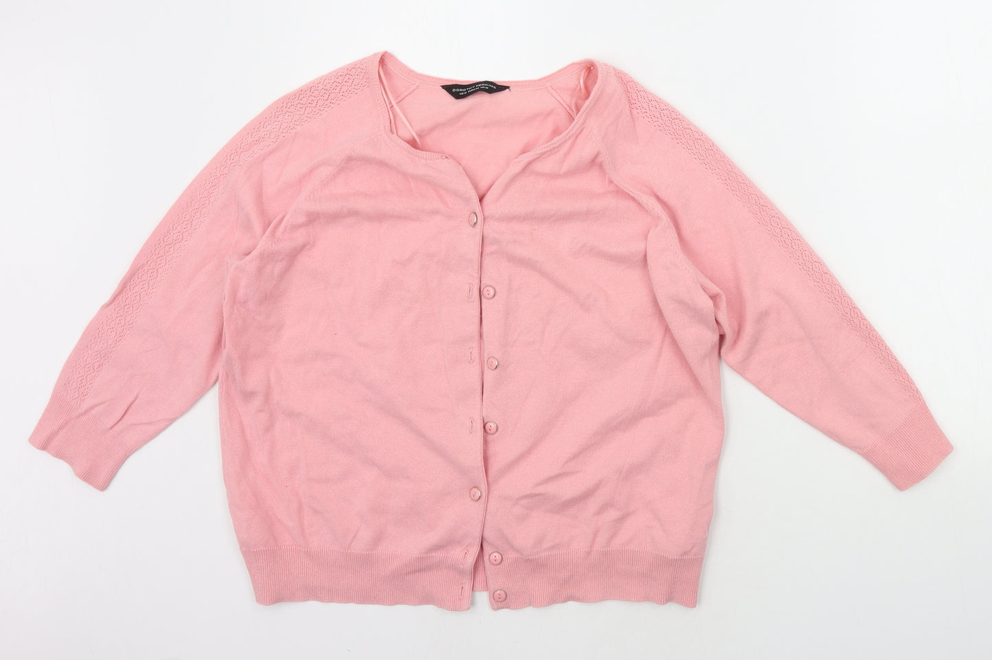 Dorothy Perkins Womens Pink   Cardigan Jumper Size 16