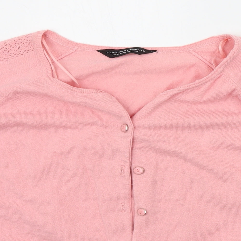 Dorothy Perkins Womens Pink   Cardigan Jumper Size 16