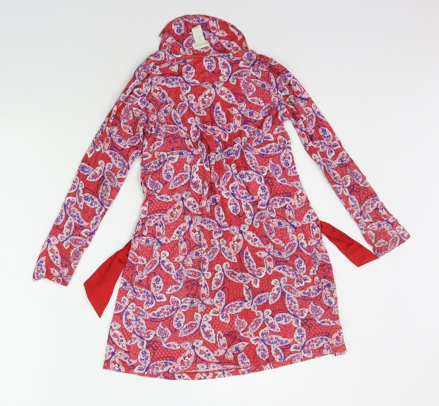 Monsoon Girls Red Floral  A-Line  Size 7-8 Years