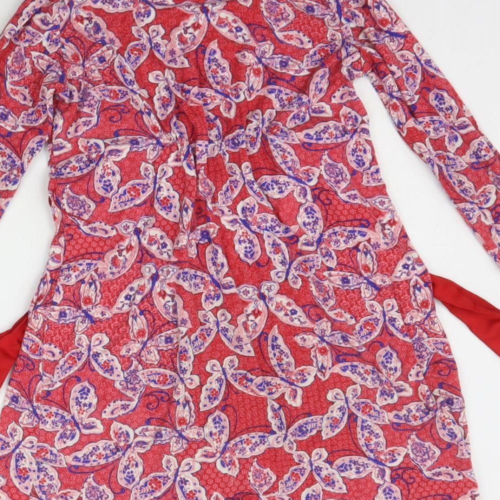 Monsoon Girls Red Floral  A-Line  Size 7-8 Years