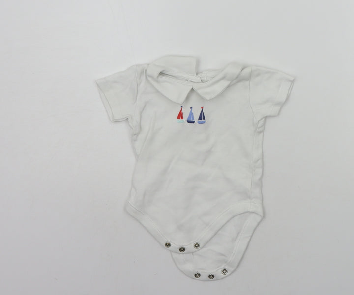 George Baby White Babygrow One-Piece Size 3-6 Months