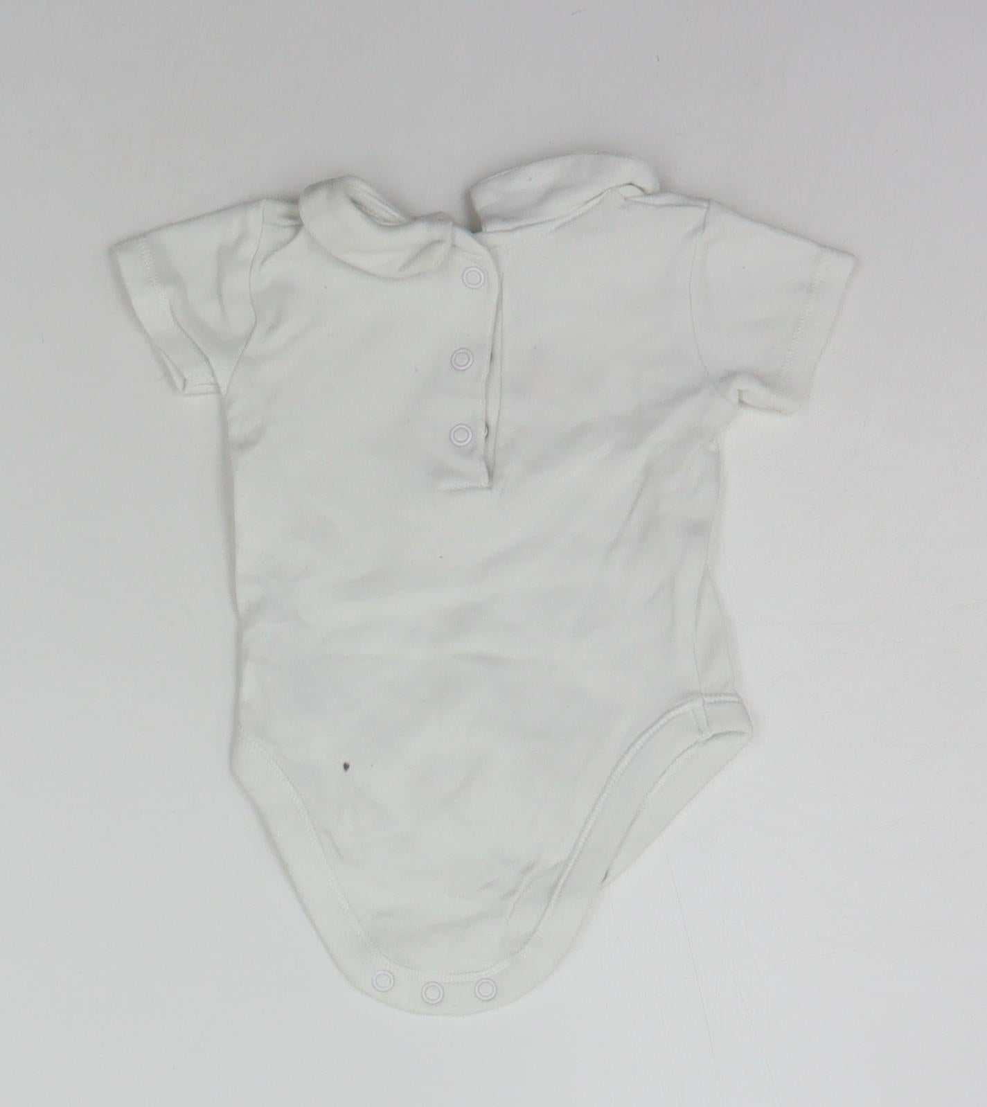 George Baby White   Babygrow One-Piece Size 3-6 Months