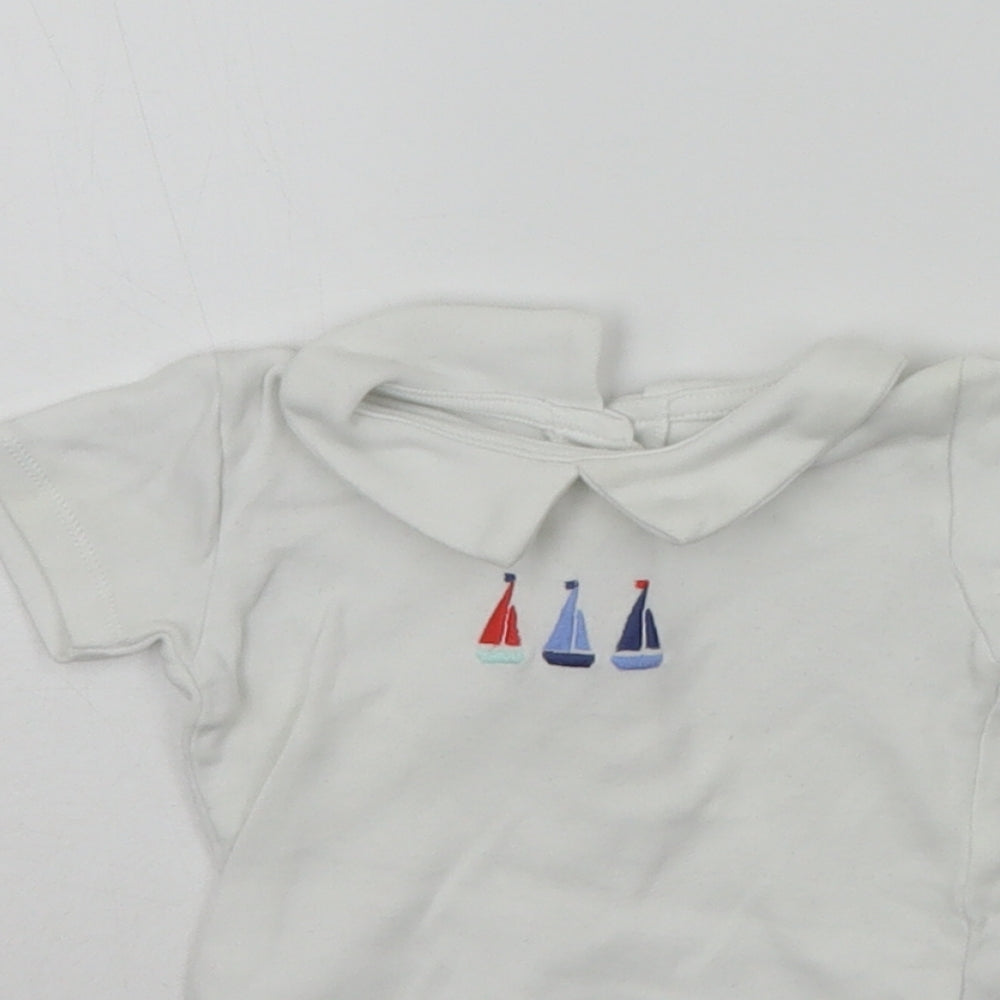 George Baby White   Babygrow One-Piece Size 3-6 Months