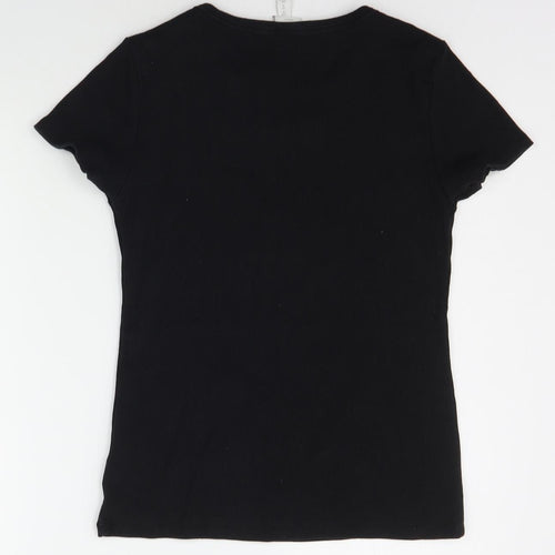 H&M Womens Black   Basic T-Shirt Size M