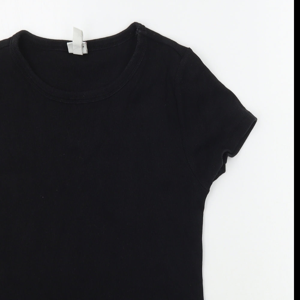 H&M Womens Black   Basic T-Shirt Size M