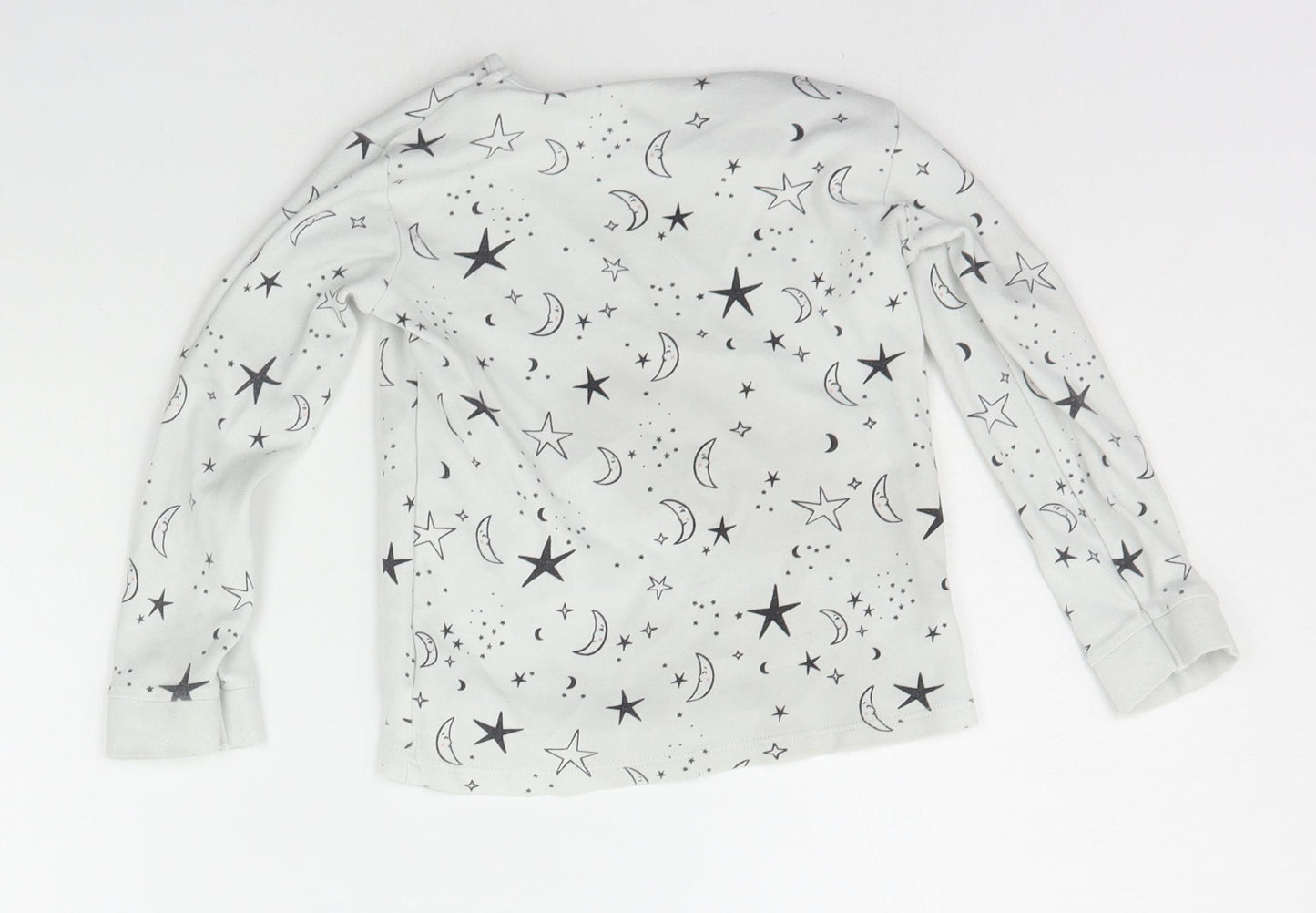 George Boys Grey Geometric   Pyjama Top Size 2-3 Years  - STARS