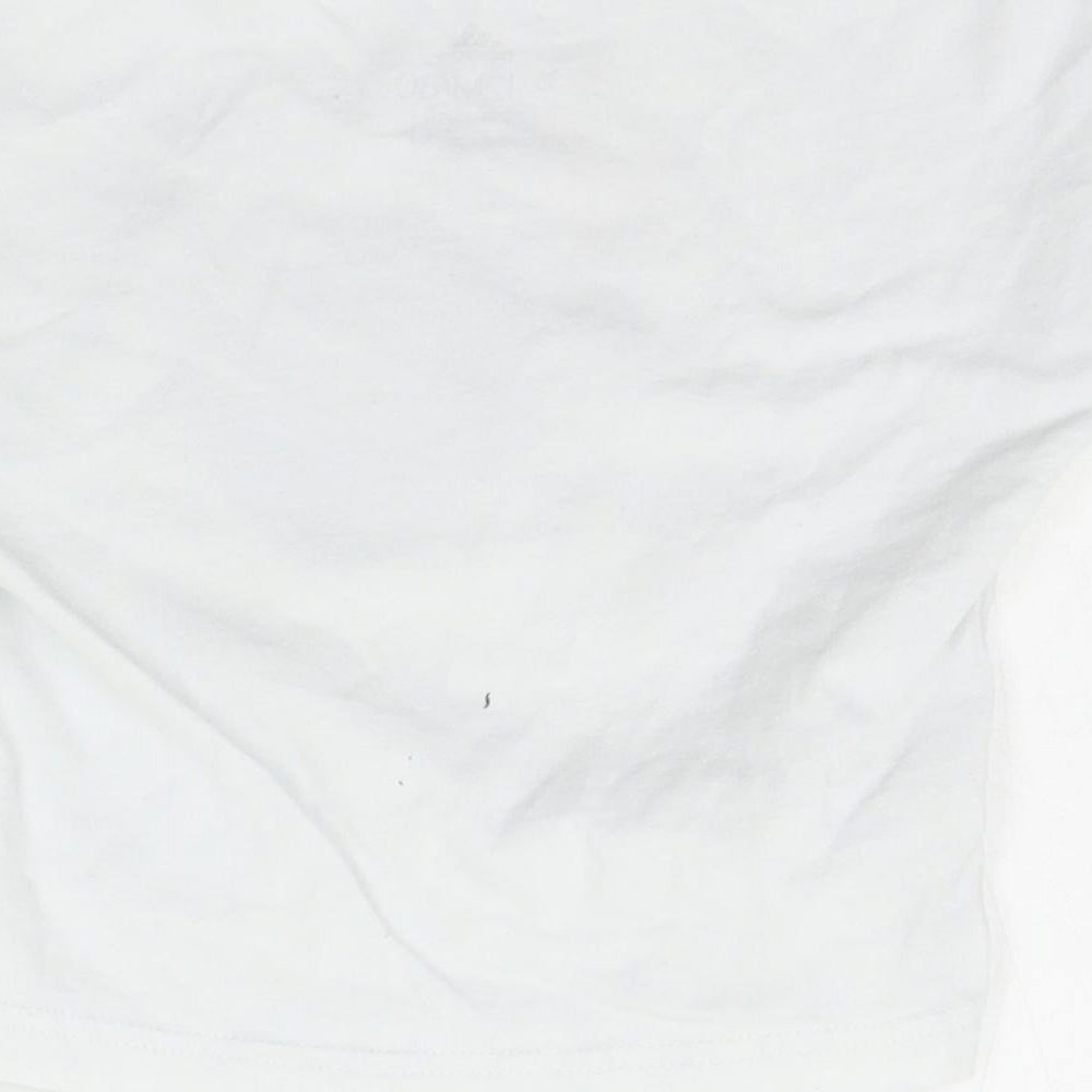 adidas Baby White   Basic T-Shirt Size 9-12 Months  - blue ball