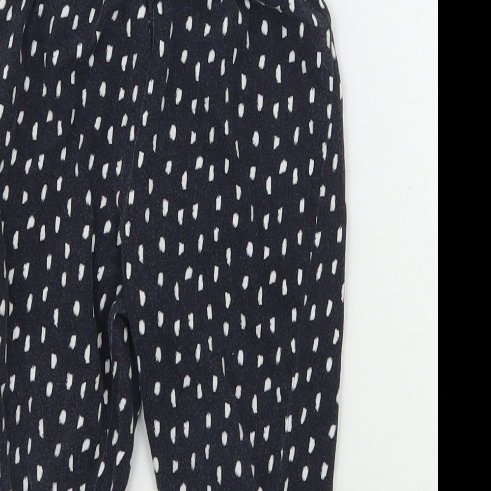George Boys Black Polka Dot  Jogger Trousers Size 2-3 Years