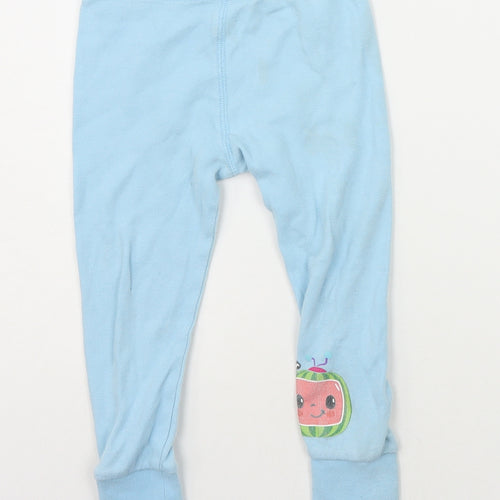 George Girls Blue Solid  Top Pyjama Pants Size 2-3 Years