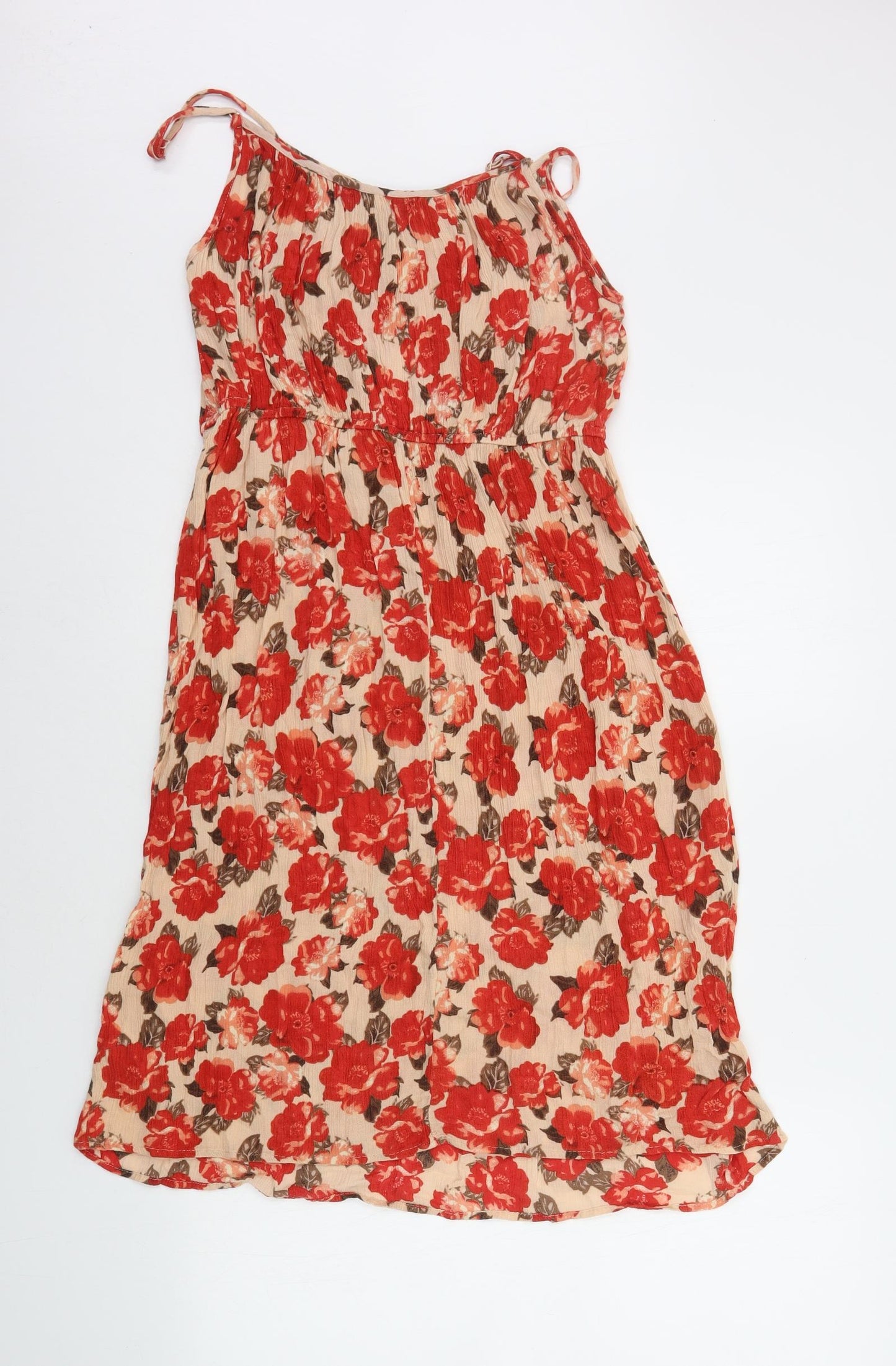 F&F Womens Red Fair Isle  A-Line  Size 14