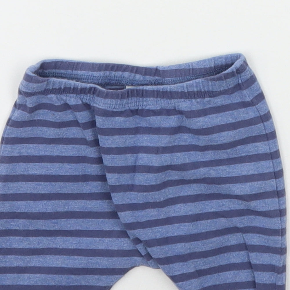 NEXT Baby Blue Striped  Jogger Trousers Size 3-6 Months