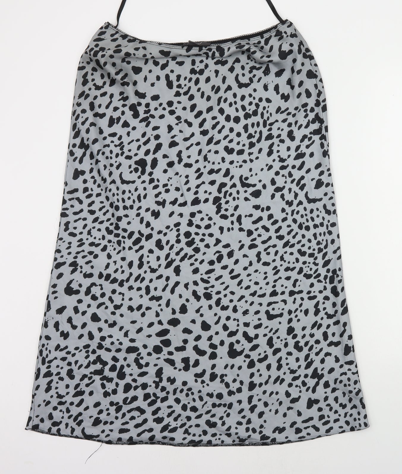 Primark Womens Grey Animal Print  A-Line  Size 16