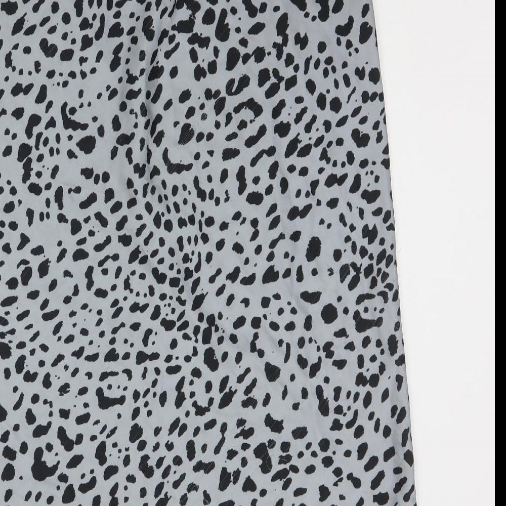 Primark Womens Grey Animal Print  A-Line  Size 16