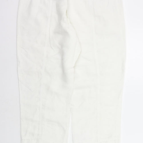NEXT Womens White   Trousers  Size 12 L23 in