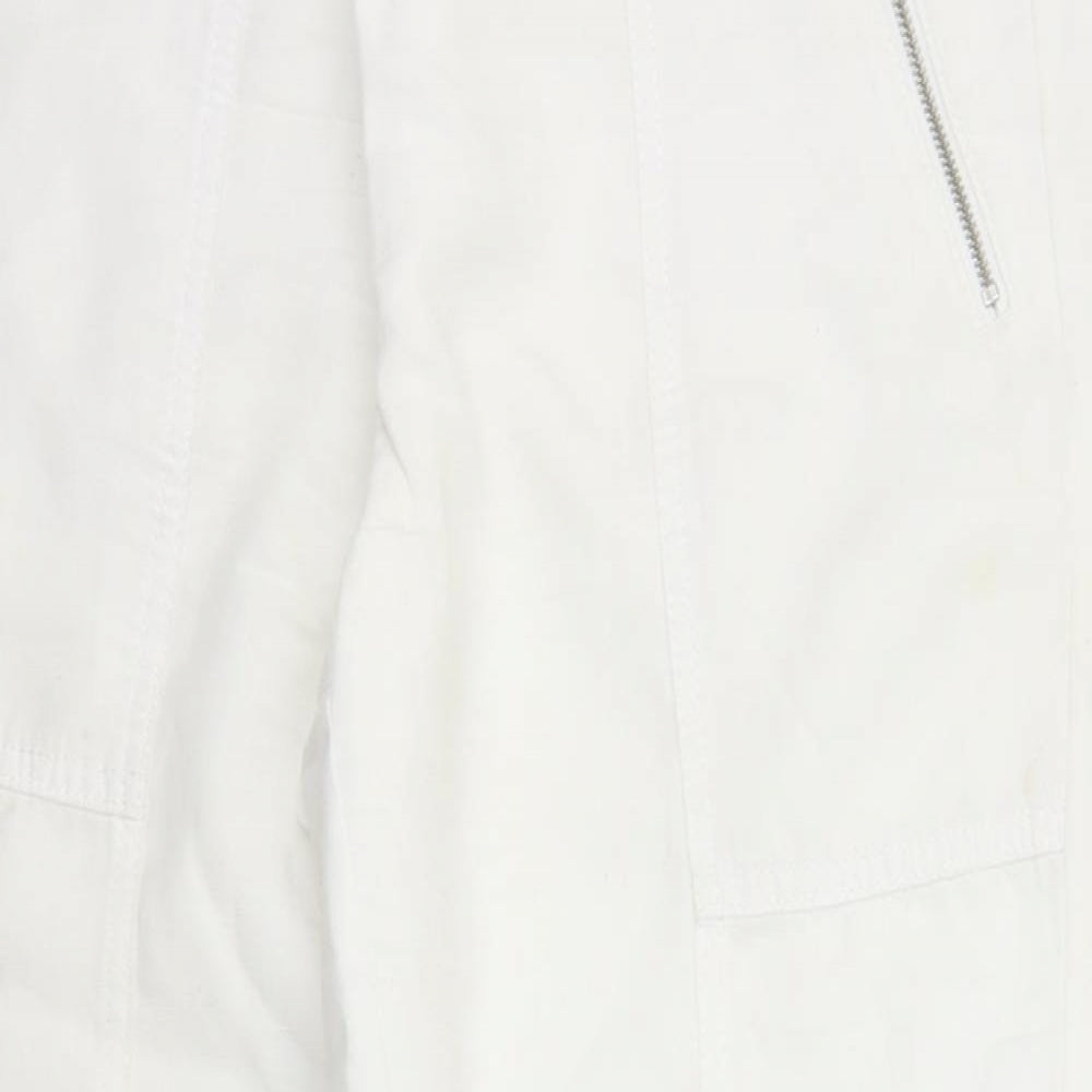 NEXT Womens White   Trousers  Size 12 L23 in