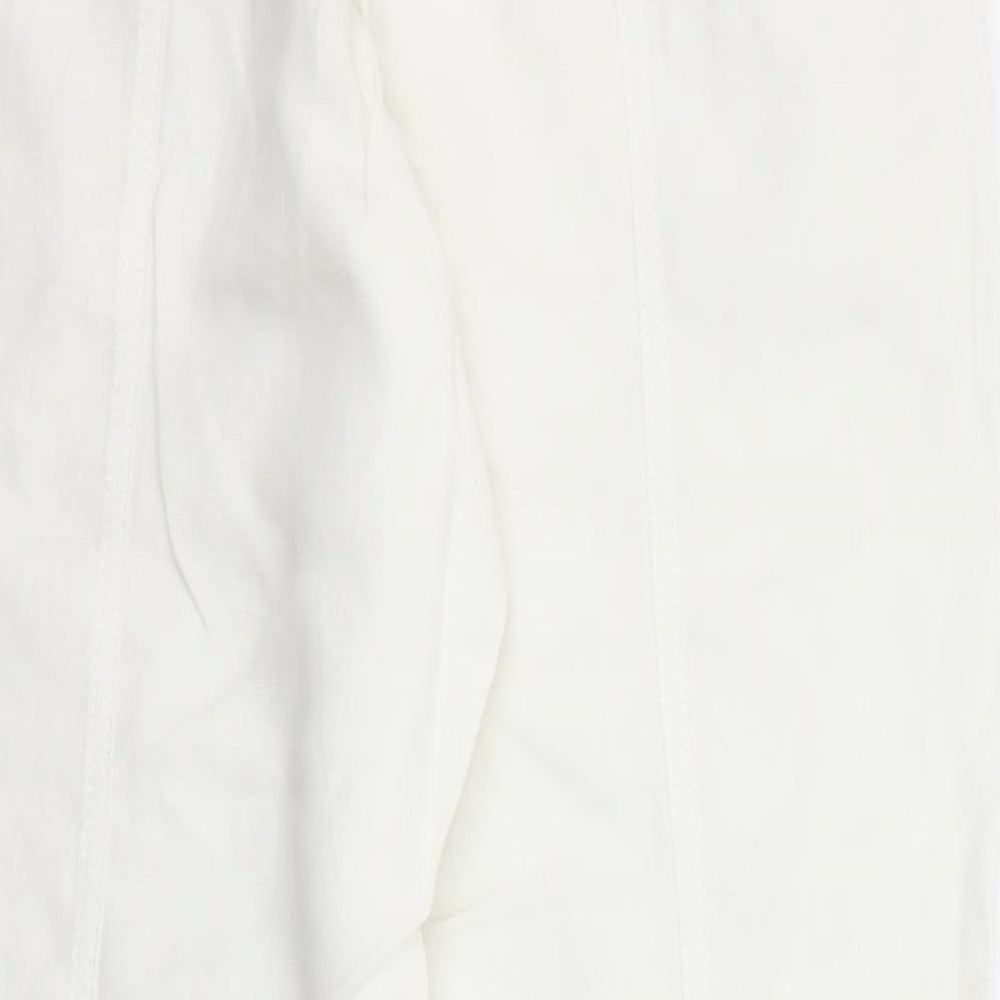 NEXT Womens White   Trousers  Size 12 L23 in