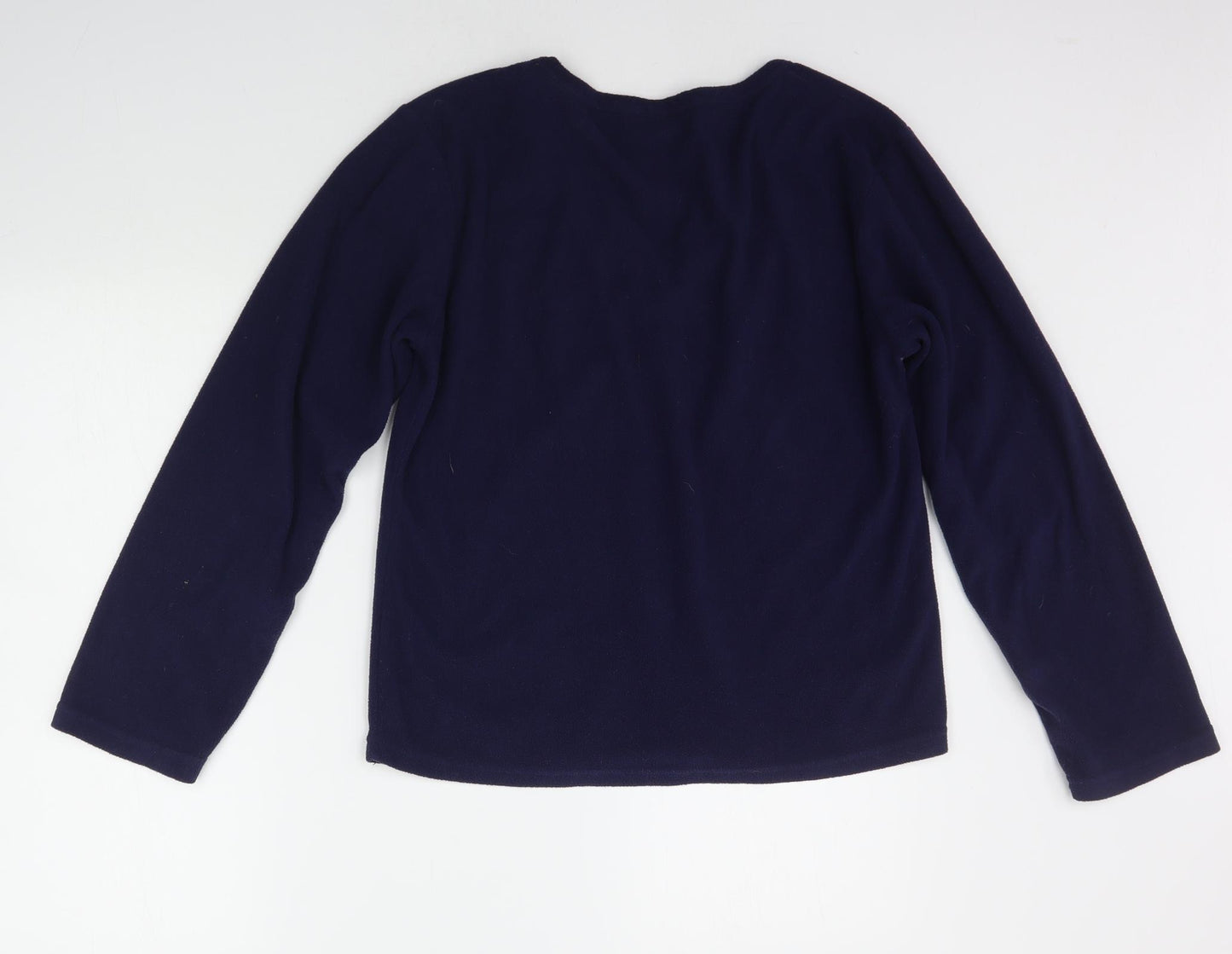 slumber Hut Womens Blue Solid  Top Pyjama Top Size S