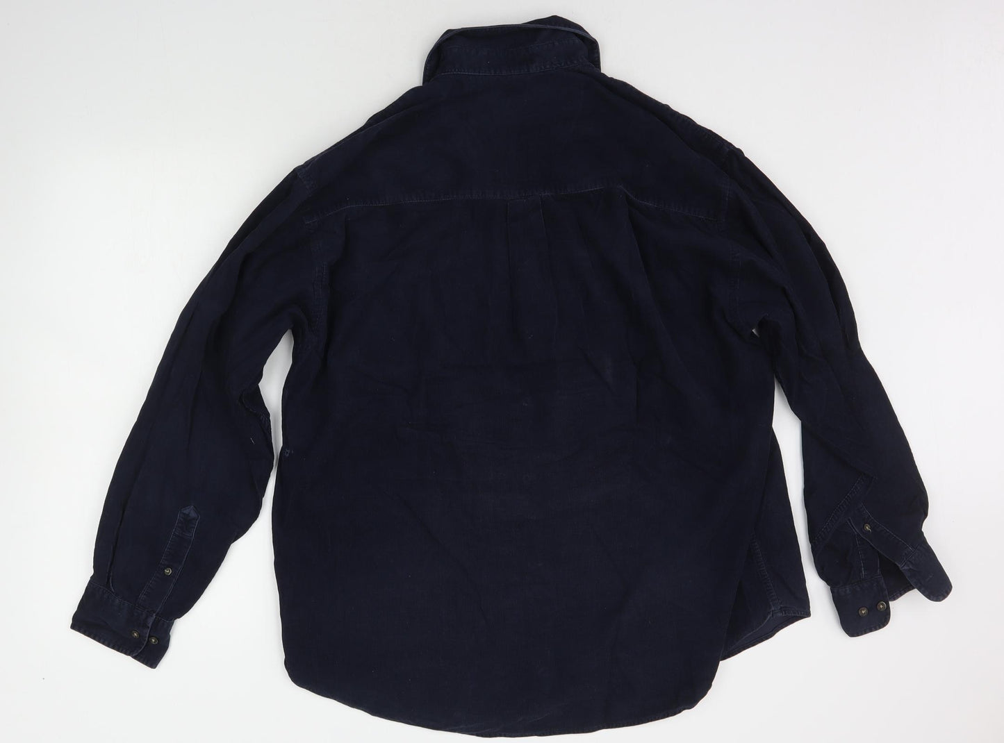 Haggar Mens Blue    Button-Up Size L