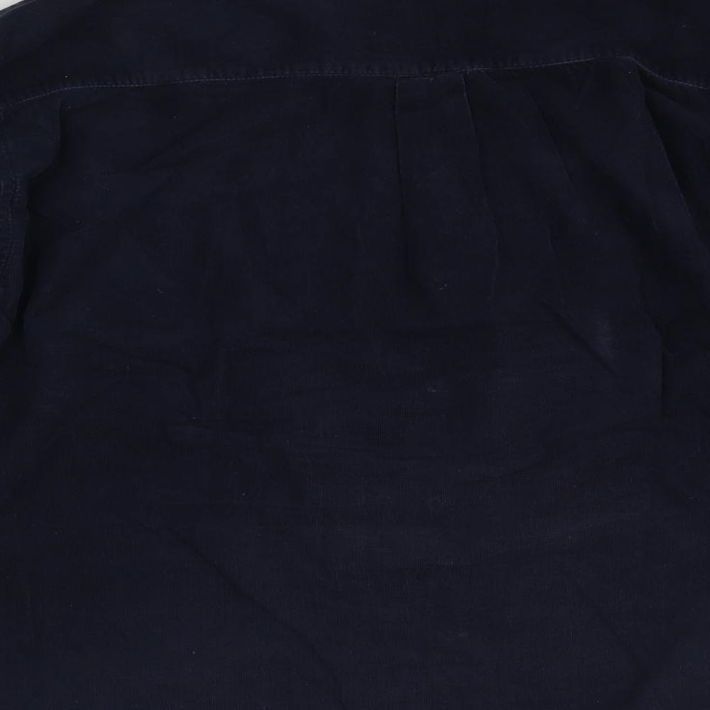 Haggar Mens Blue    Button-Up Size L