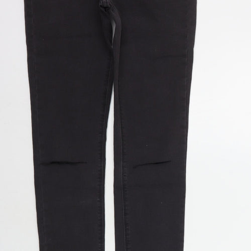 Selected Womens Black Paisley  Skinny Jeans Size 10 L30 in
