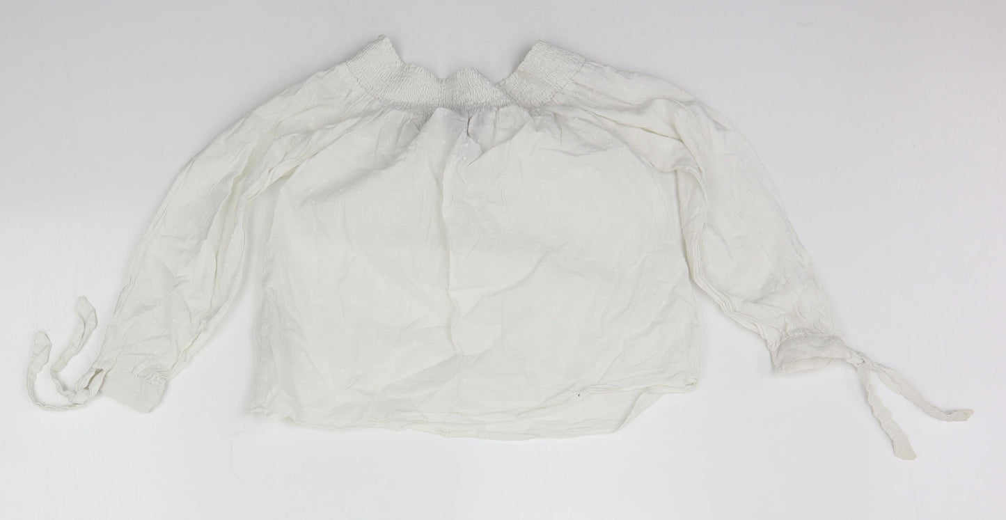 New Look Womens White   Basic T-Shirt Size 10