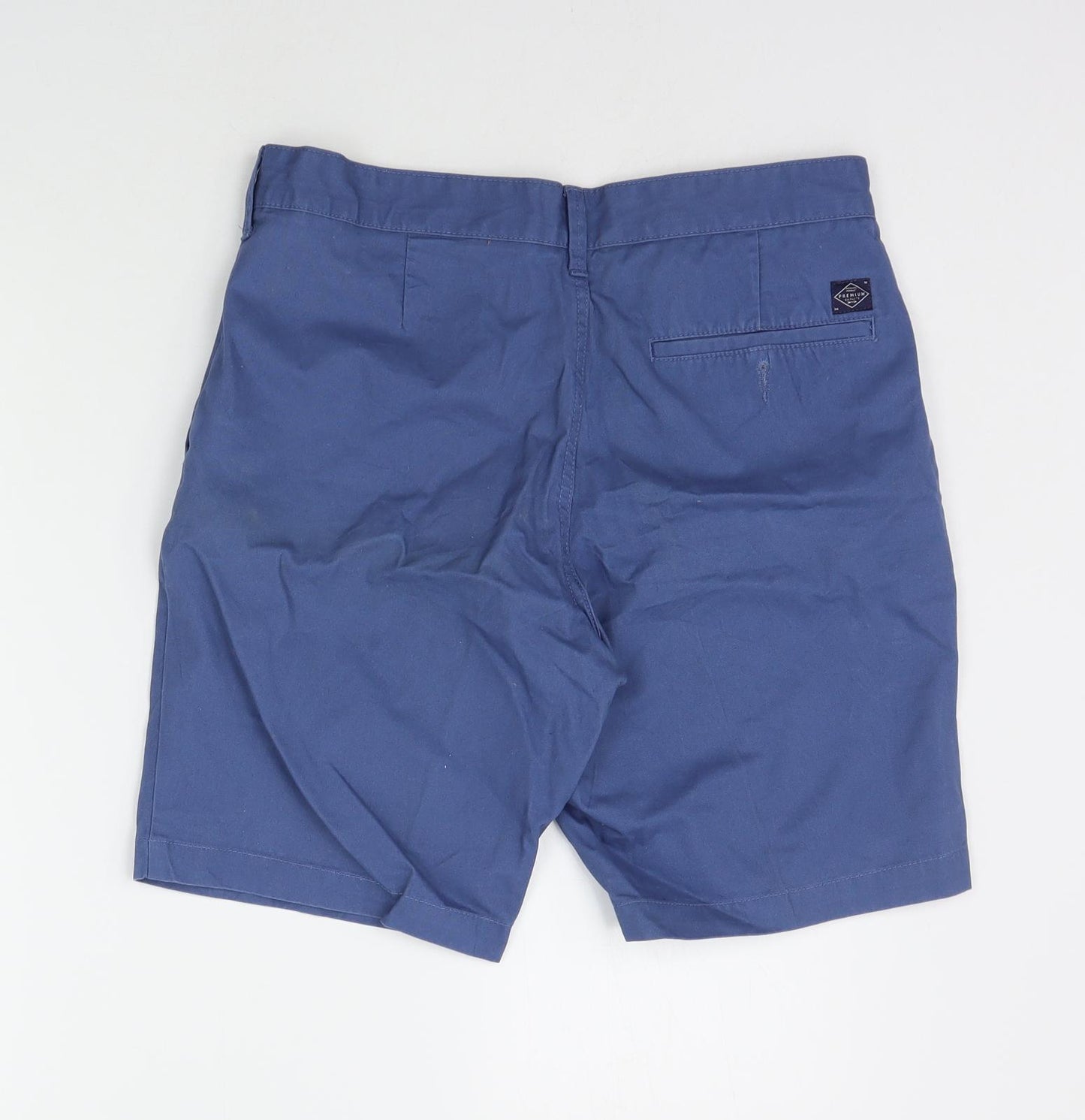 Marks and Spencer Mens Blue   Chino Shorts Size 30 in