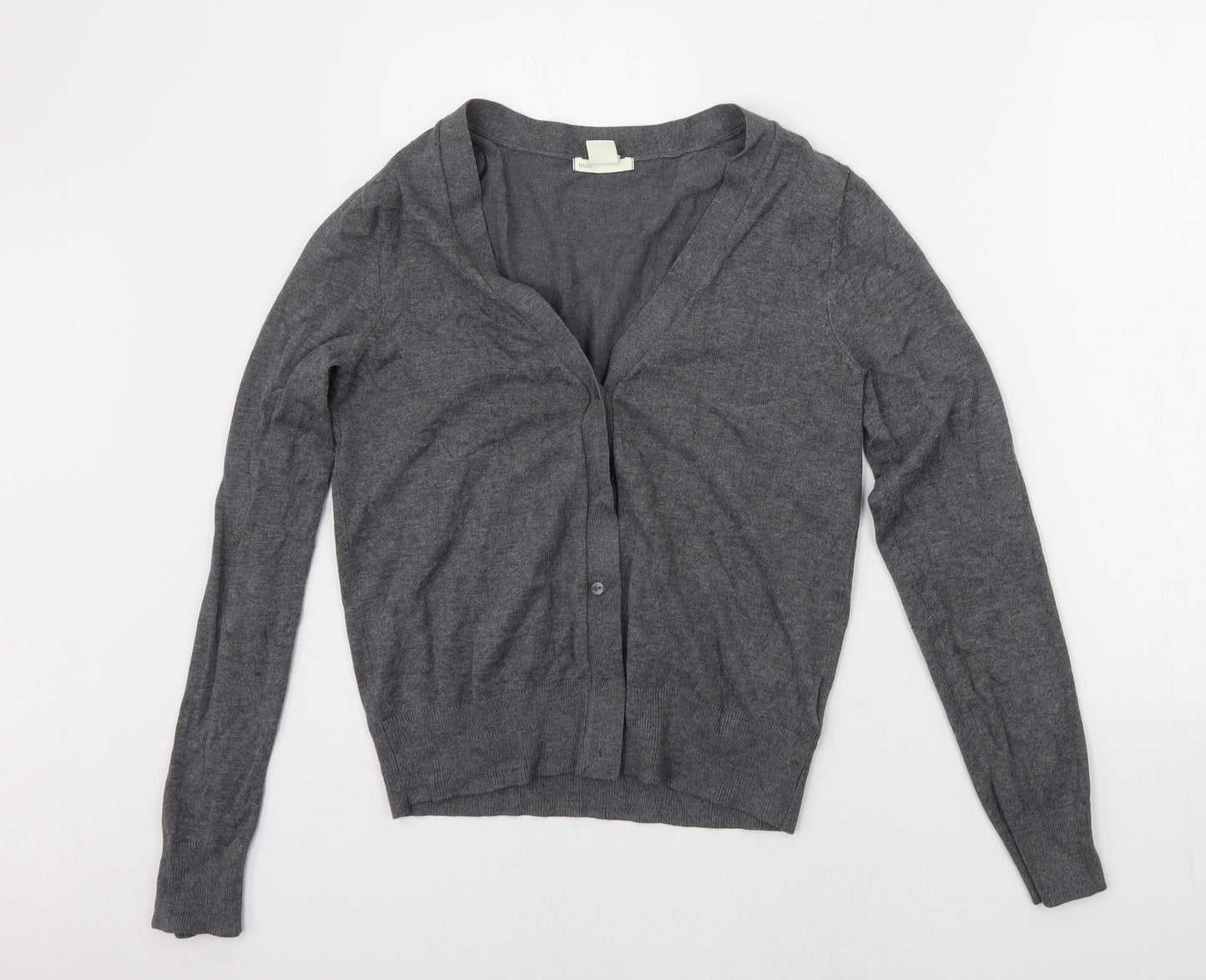 H&M Womens Grey   Cardigan Jumper Size S