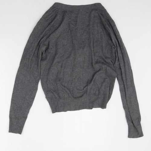 H&M Womens Grey   Cardigan Jumper Size S