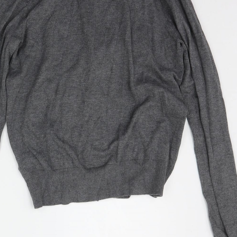 H&M Womens Grey   Cardigan Jumper Size S