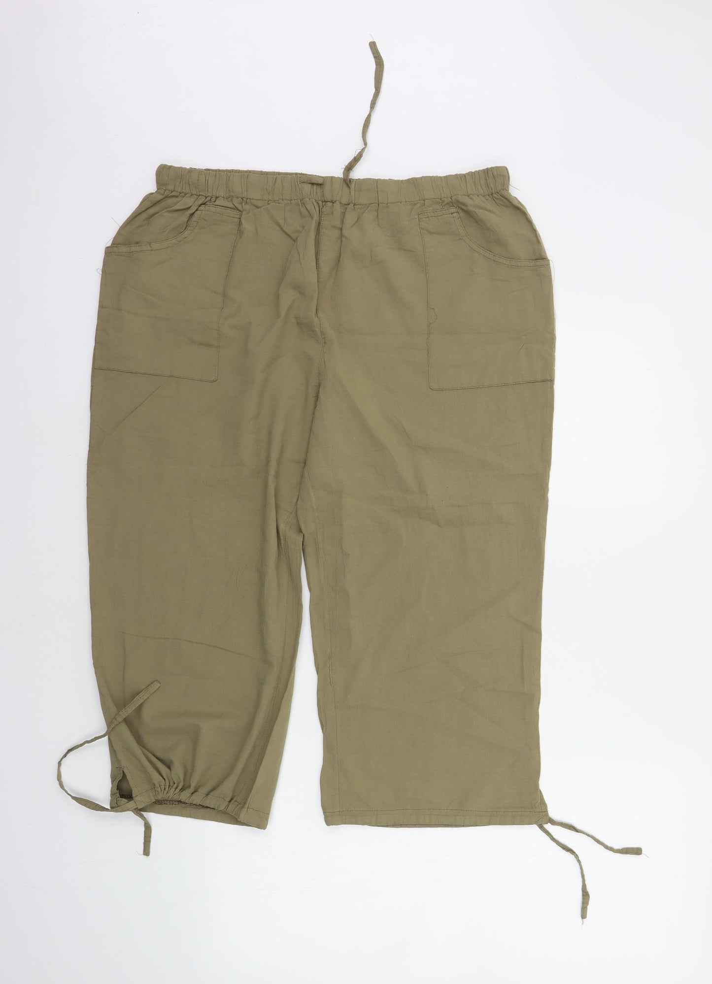 Preworn Womens Green   Trousers  Size 3XL L20 in