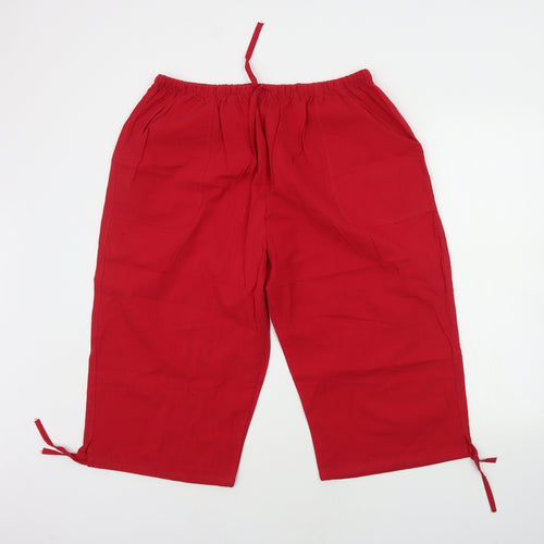 Preworn Womens Red   Trousers  Size 4XL L20 in